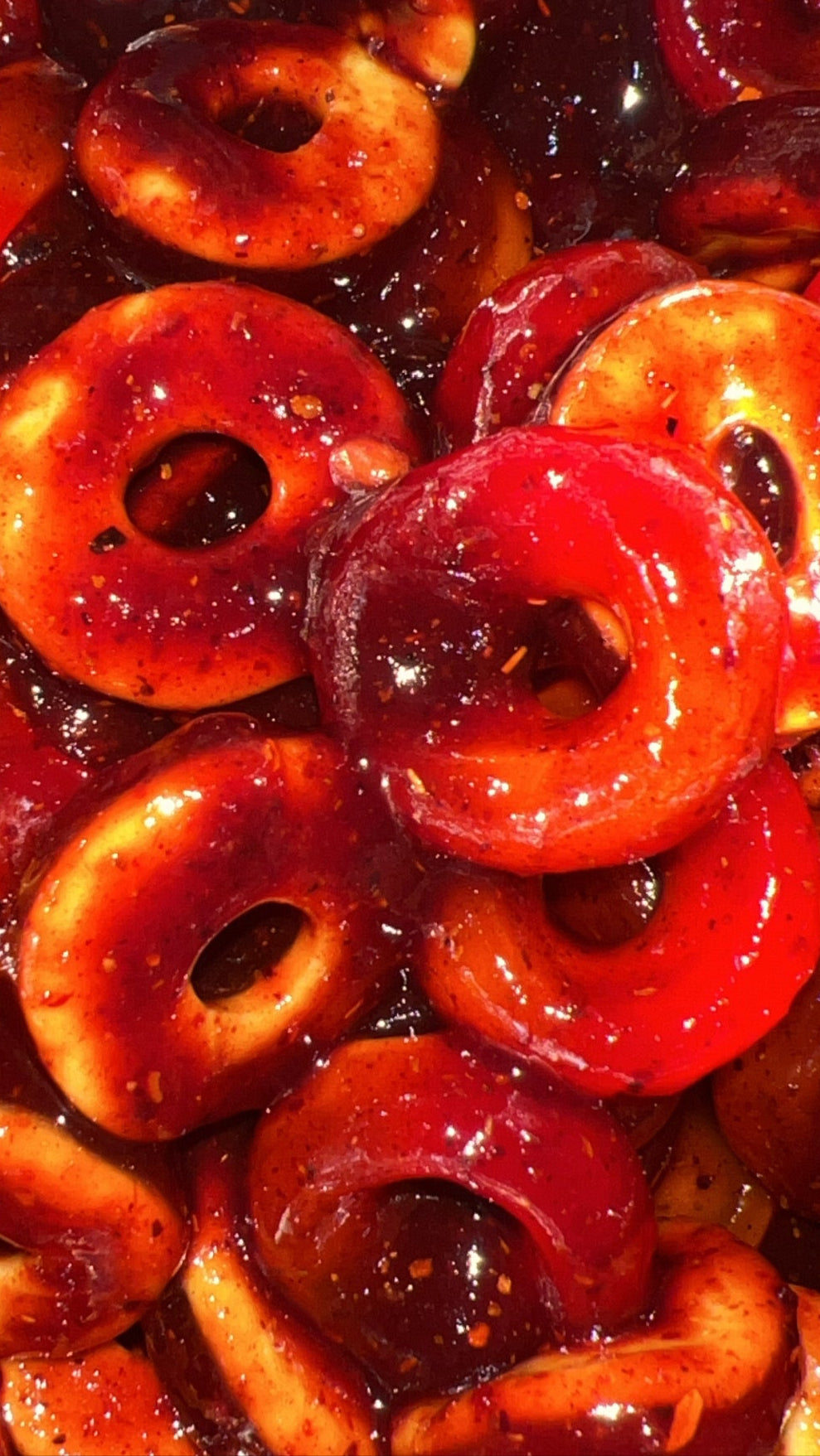 aros de durazno